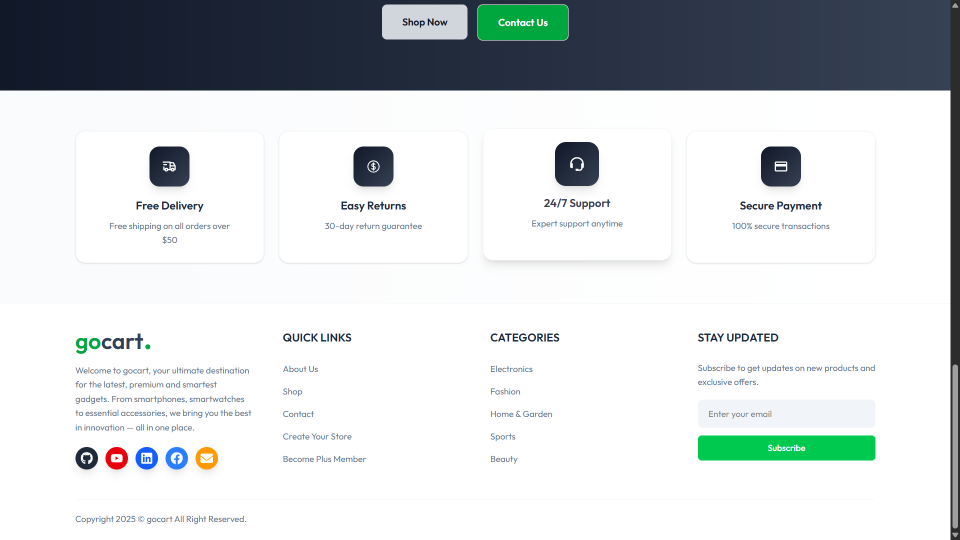 Footer Elements